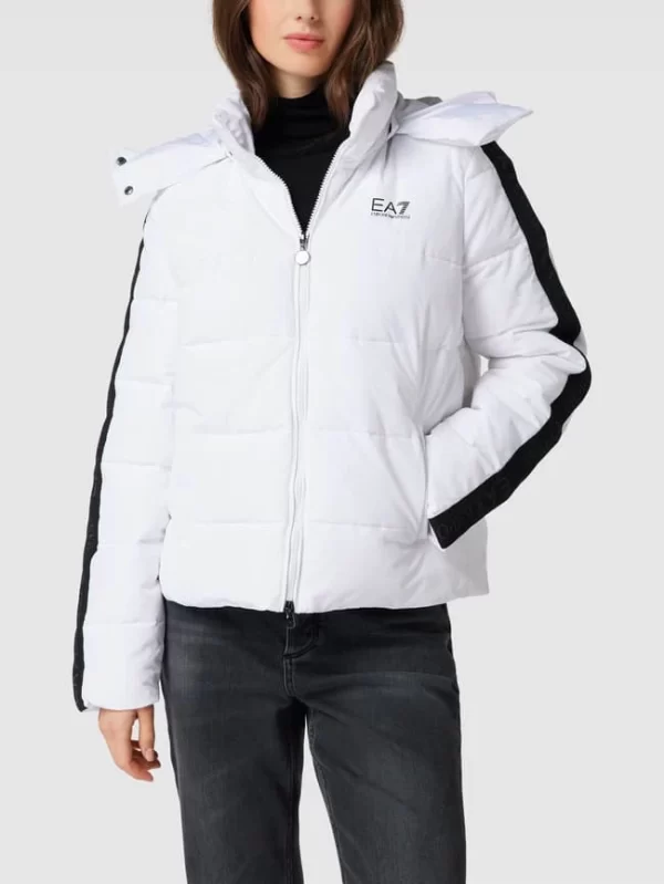 EA7 Emporio Armani Steppjacke Mit Label-Print Modell ‘GIUBOTTO’ – Offwhite 5