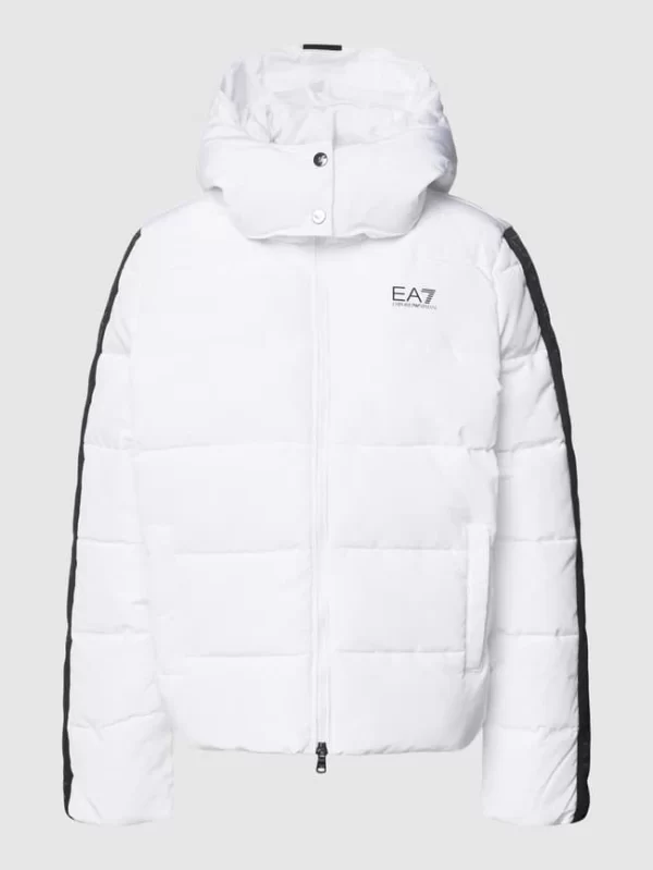 EA7 Emporio Armani Steppjacke Mit Label-Print Modell ‘GIUBOTTO’ – Offwhite 3